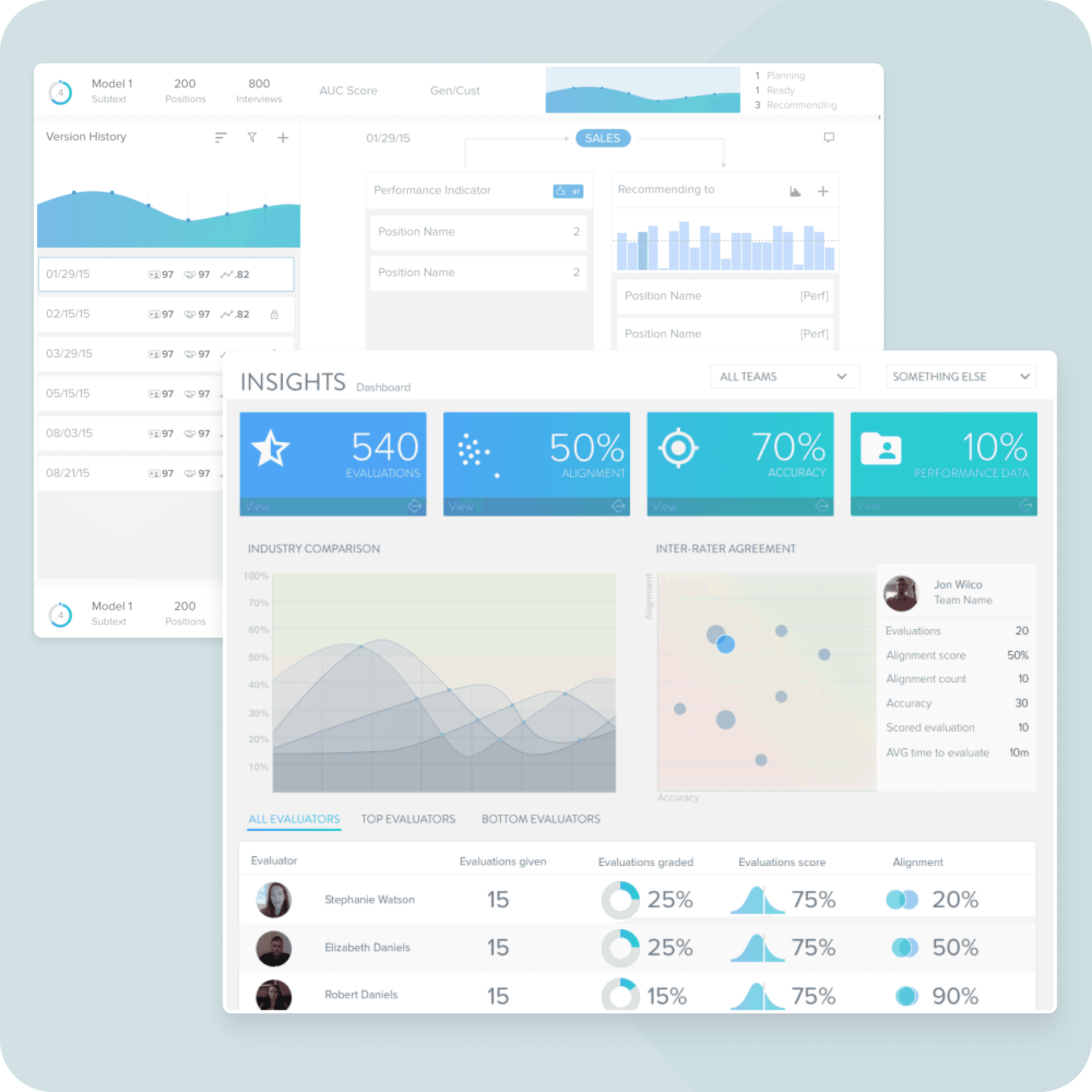 Evaluator — screen 3