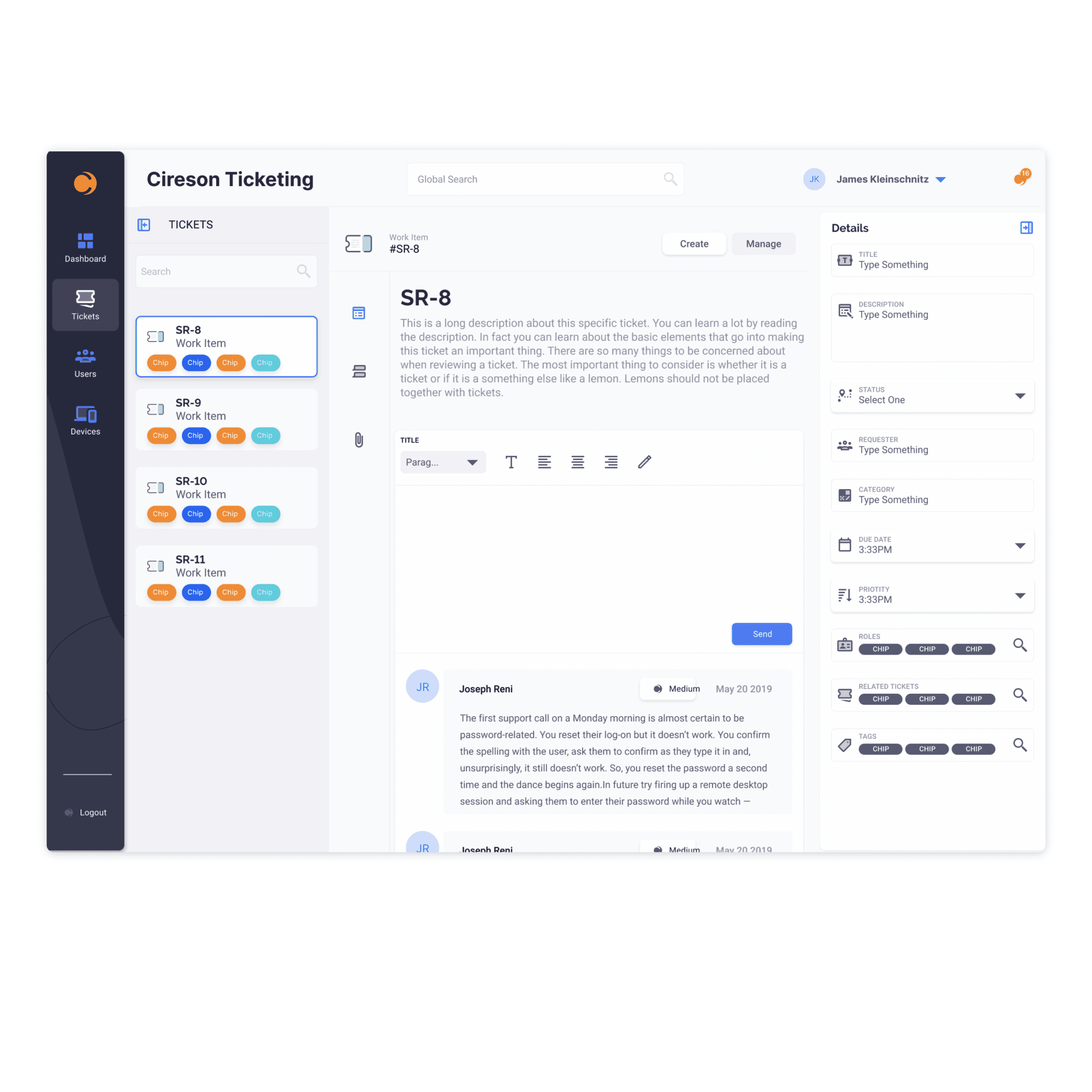 Ticket Management — screen 5