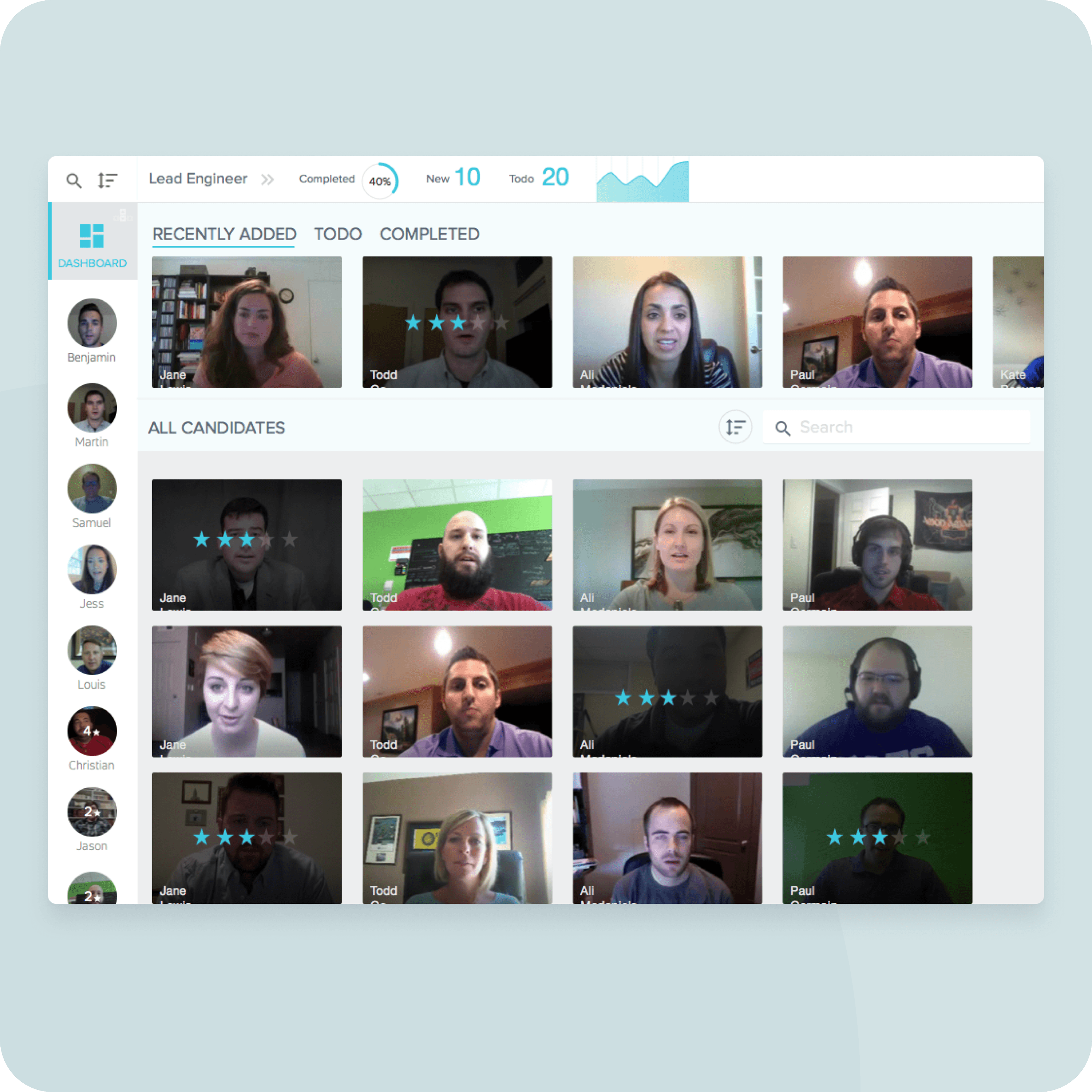 Evaluator — screen 1