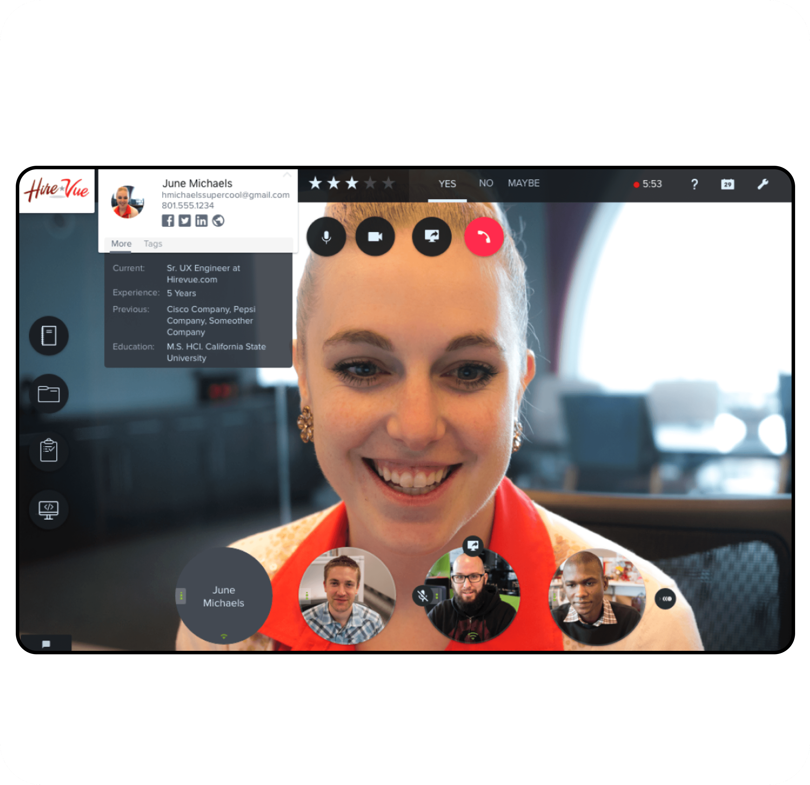 Live Interviews — screen 1